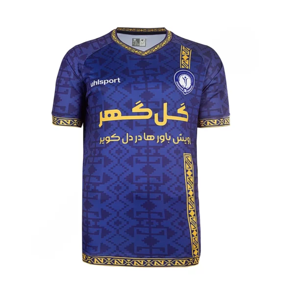 % پیراهن فوتبال اول گل گهر سیرجان آلشپرت 02-1401 GGS هواداری | سرمه ای/زرد