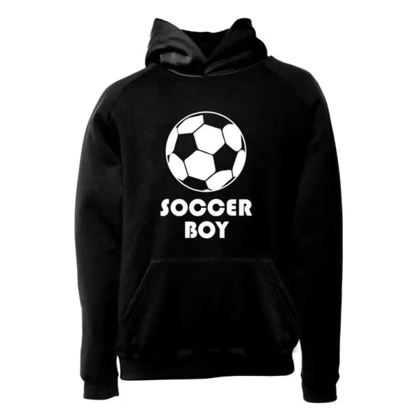% هودی ورزشی فوتبال فشن لاین FTBL 60 | مشکی/سفید