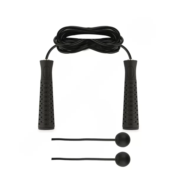 % طناب ورزشی بدنسازی گلدن استار دوکاره PS-J635 BRS | مشکی