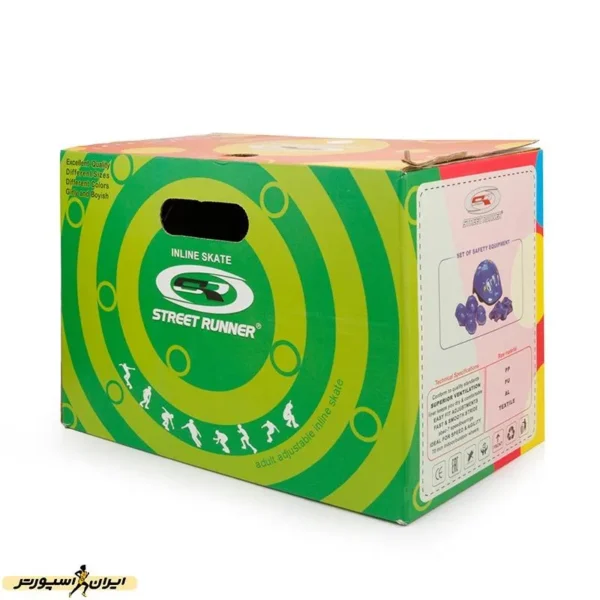% اسکیت کفشی طرح استریت رانر ABEC-5 DST | صورتی/سفید
